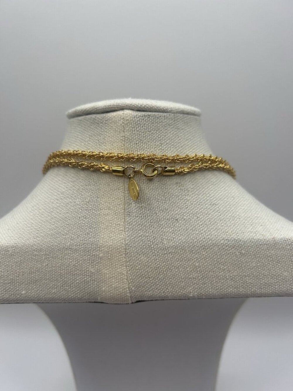 Eisenberg Vintage Gold Tone Rope Chain Necklace 30” Classic Statement Jewelry - Picture 3 of 9